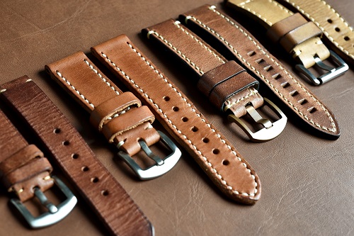 Bracelets pour montres en cuir